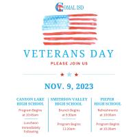 Comal ISD Celebrates Veterans Day