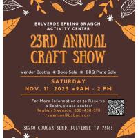 23rd Annual Craft Show at the BSB Activity Center