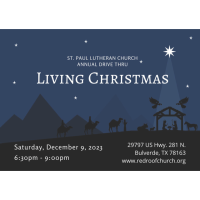 St Paul Lutheran Church - Annual Drive Thru Living Christmas