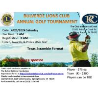 Bulverde Lions Club Annual Golf Tournament