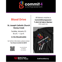 Commit 4 Compassion Blood Drive at St. Joseph Catholic Church