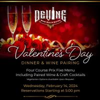 Valentine's Day Dinner & Wine Pairing at Devine Wine Bar & Bistro