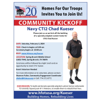 Community Kickoff - Homes for Our Troops - Navy CT12 Chad Kueser