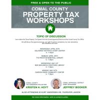 Comal County Property Tax Workshops