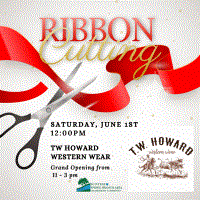 Grand Opening & Ribbon Cutting for T.W. Howard Western Wear