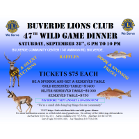 Bulverde Lions Club Wild Game Dinner