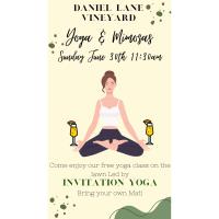 Yoga & Mimosas at Daniel Lane Vineyard