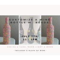 Customize a Wine Bottle w/ Beads w/ Caprina's Beadstro