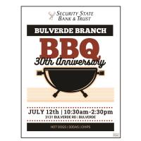 Security State Bank & Trust - 30th Anniversary BBQ