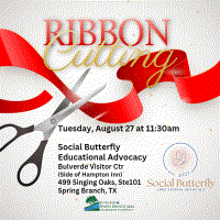 Ribbon Cutting for Social Butterfly Educational Advocacy