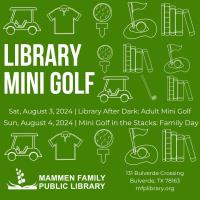 Library After Dark: Adult Mini Golf
