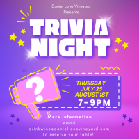 Trivia Night at Daniel Lane Vineyard