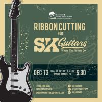 Ribbon Cutting for SK Guitars