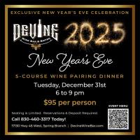 New Years Eve Paired Dinner at Devine Wine Bar