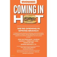 Ribbon Cutting for Whataburger - Spring Branch