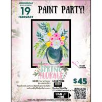 Spring Florals Paint Party at Devine Wine Bar