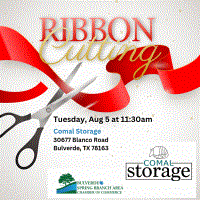 Ribbon Cutting for Comal Storage