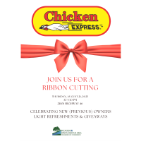 Ribbon Cutting for Chicken Express
