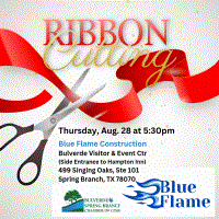 Ribbon Cutting for Blue Flame Construction
