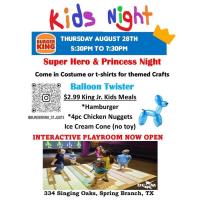 Kids Night at Burger King
