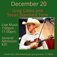 Greg Gibbs and Texas Standard Time live at Anhalt Hall