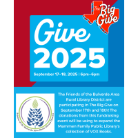 The Big Give with Friends of the Bulverde Area Rural Library District