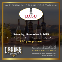 Exclusive Wine Pairing Event at Devine Wine & Bistro