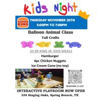 Burger King Kids Night!