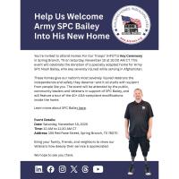 Home For Our Troops Key Ceremony