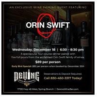 Orin Swift at Devine Wine Bar & Bistro