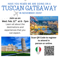 Tuscany Getaway Information Session