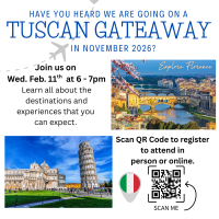 Tuscany Getaway Information Session