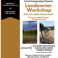 Landowner Workshop Presented by Comal Conservation
