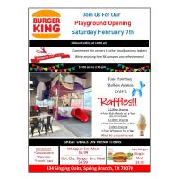 Ribbon Cutting Burger King-Playground Addition