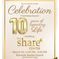 The SHARE Center CELEBRATION Fundraising Banquet
