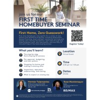 First Time Homebuyer Seminar with The Loan Hunter