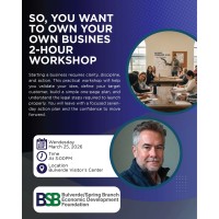 So, You Want To Own Your Own Business Workshop
