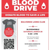 Donate Blood to Save a Life hosted by the Bulverde Lions Club