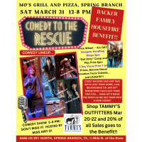 Comedy to the Rescue! Backer Family Housefire Benefit!