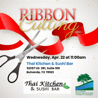 Ribbon Cutting for Thai Kitchen & Sushi Bar