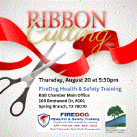 Ribbon Cutting for FireDog Health & Safety Training