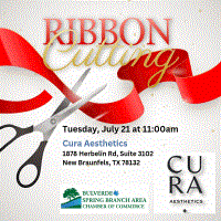 Ribbon Cutting for Cura Aesthetics