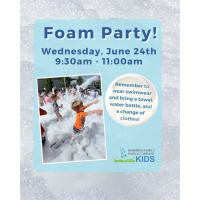 Foam Party! at the Mammen Family Public Library