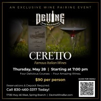 Exclusive Wine Pairing Event at Devine Wine Bar & Bistro