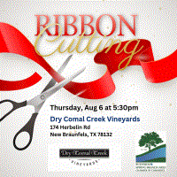 Ribbon Cutting for Dry Comal Creek Vineyard