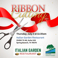 Ribbon Cutting for Italian Garden