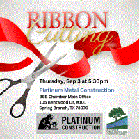 Ribbon Cutting for Platinum Metal Construction
