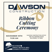 Ribbon Cutting for Dawson Construction Inc