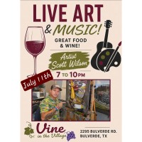 Live Art & Music at Vine in the Village