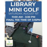 Library Mini Golf at Mammen Family Public Library
